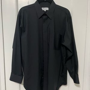 Yves Saint Laurent Mens Black Dress Shirt